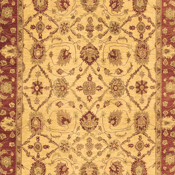 Machine Washable Oriental Brown Traditional Rug, wshabs3037brn