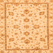 Square Oriental Orange Traditional Rug, abs3038org