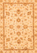 Machine Washable Oriental Orange Traditional Area Rugs, wshabs3038org