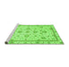 Sideview of Machine Washable Oriental Green Traditional Area Rugs, wshabs3038grn