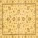 Square Oriental Brown Traditional Rug, abs3038brn