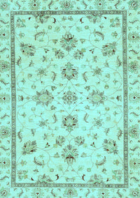 Oriental Light Blue Traditional Rug, abs3038lblu