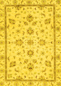 Oriental Yellow Traditional Rug, abs3038yw