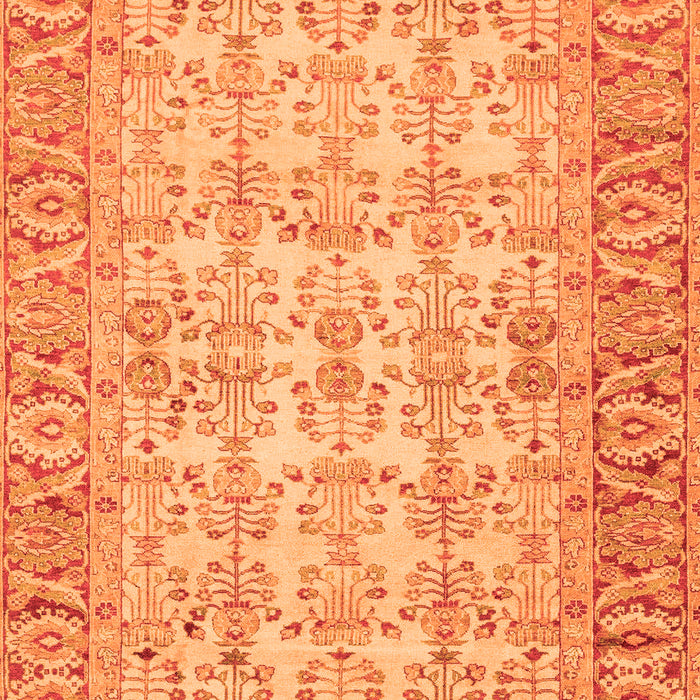 Machine Washable Abstract Orange Modern Area Rugs, wshabs3039org