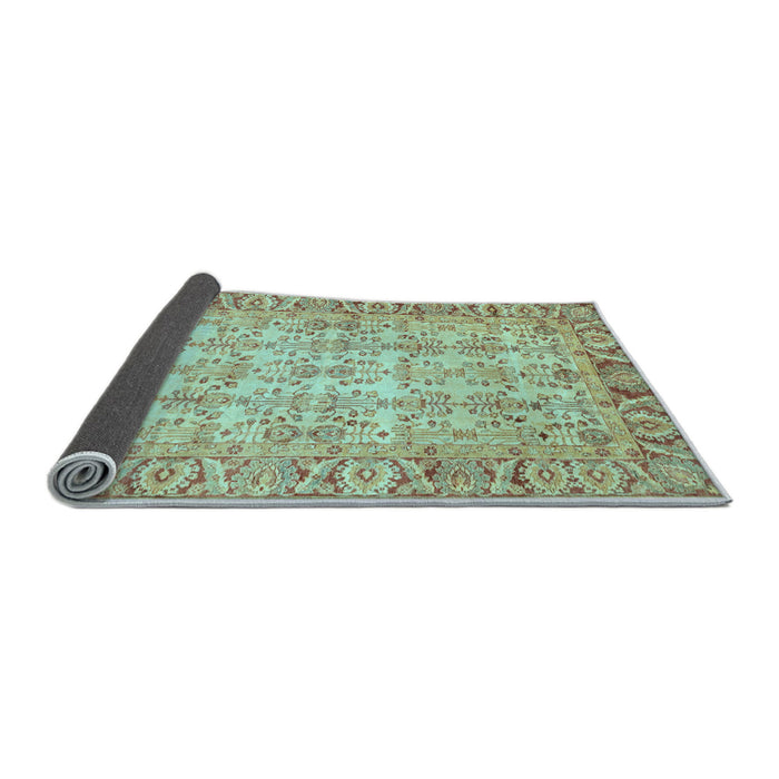 Sideview of Abstract Light Blue Modern Rug, abs3039lblu