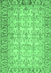 Abstract Emerald Green Modern Rug, abs3039emgrn