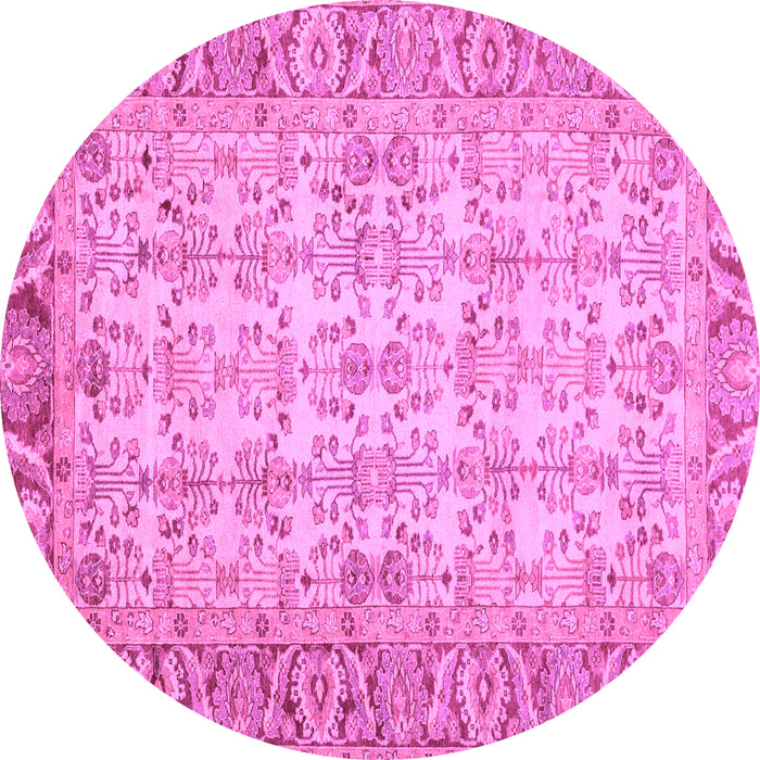 Round Machine Washable Abstract Purple Modern Area Rugs, wshabs3039pur