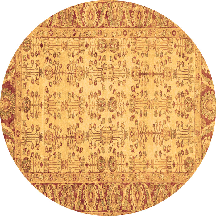 Round Machine Washable Abstract Brown Modern Rug, wshabs3039brn