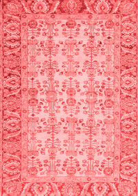 Abstract Red Modern Rug, abs3039red