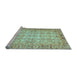 Sideview of Machine Washable Abstract Light Blue Modern Rug, wshabs3039lblu