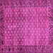 Square Southwestern Pink Country Rug, abs303pnk