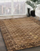 Abstract Sangria Brown Southwestern Rug in Family Room, abs303