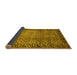 Sideview of Southwestern Yellow Country Rug, abs303yw