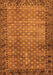 Machine Washable Southwestern Orange Country Area Rugs, wshabs303org