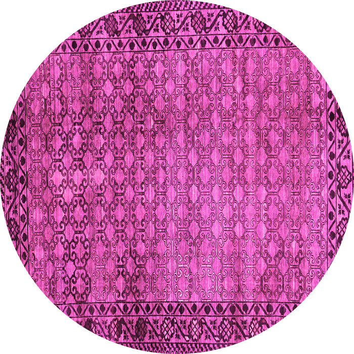 Round Southwestern Pink Country Rug, abs303pnk