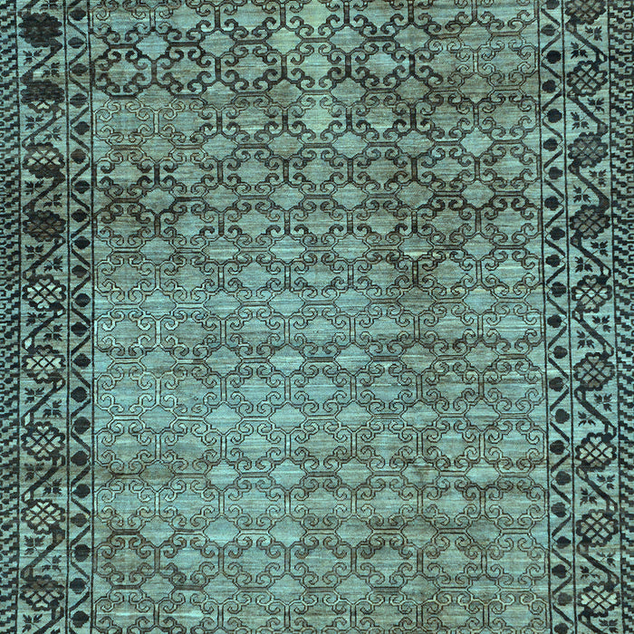 Machine Washable Southwestern Light Blue Country Rug, wshabs303lblu
