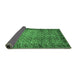 Sideview of Southwestern Emerald Green Country Rug, abs303emgrn