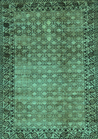 Southwestern Turquoise Country Rug, abs303turq