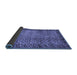 Sideview of Southwestern Blue Country Rug, abs303blu