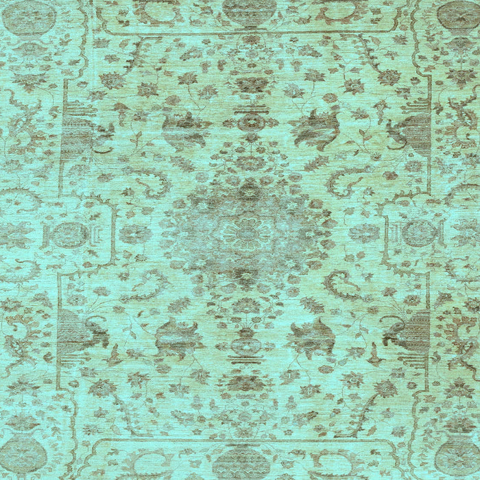 Square Oriental Light Blue Traditional Rug, abs3040lblu