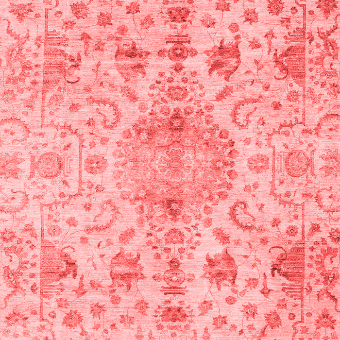 Machine Washable Oriental Red Traditional Rug, wshabs3040red