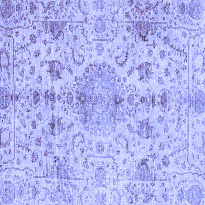 Square Oriental Blue Traditional Rug, abs3040blu