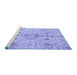 Sideview of Machine Washable Oriental Blue Traditional Rug, wshabs3040blu