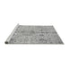 Sideview of Machine Washable Oriental Gray Traditional Rug, wshabs3040gry