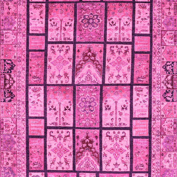 Machine Washable Abstract Pink Modern Rug, wshabs3041pnk