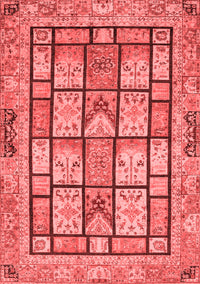 Abstract Red Modern Rug, abs3041red