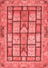 Abstract Red Modern Area Rugs