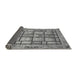 Sideview of Abstract Gray Modern Rug, abs3041gry