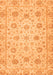 Machine Washable Oriental Orange Traditional Area Rugs, wshabs3042org