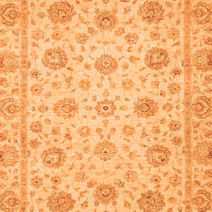 Machine Washable Oriental Orange Traditional Area Rugs, wshabs3042org