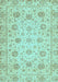 Machine Washable Oriental Light Blue Traditional Rug, wshabs3042lblu