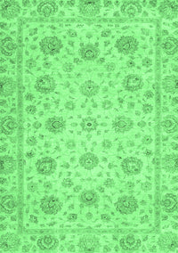 Oriental Emerald Green Traditional Rug, abs3042emgrn