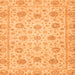 Square Machine Washable Oriental Orange Traditional Area Rugs, wshabs3042org