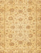 Machine Washable Abstract Yellow Rug, wshabs3042