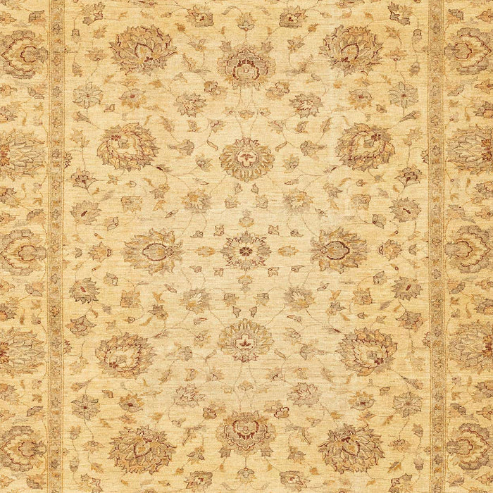 Machine Washable Abstract Yellow Rug, wshabs3042