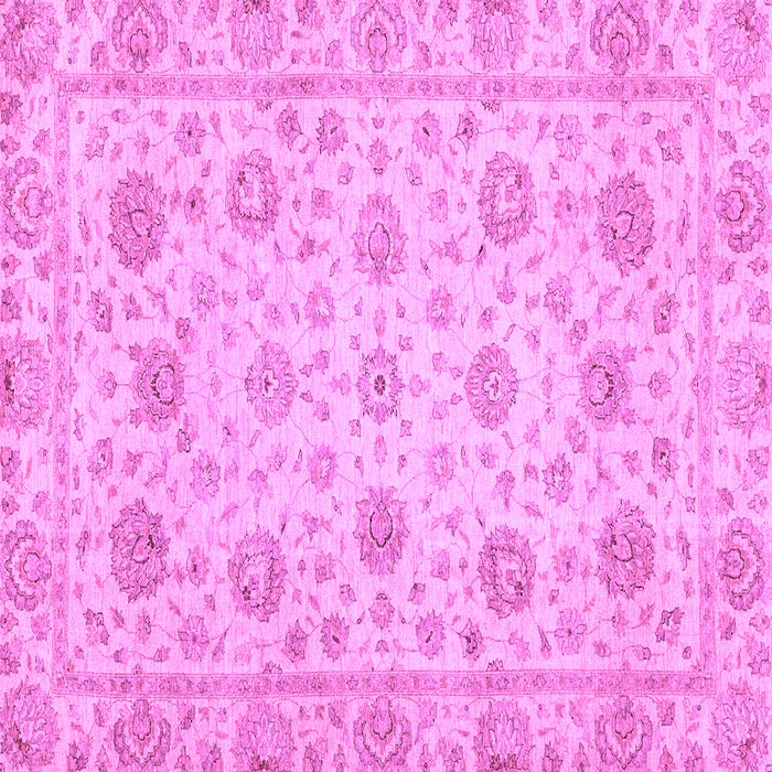 Square Machine Washable Oriental Purple Traditional Area Rugs, wshabs3042pur
