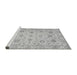 Sideview of Machine Washable Oriental Gray Traditional Rug, wshabs3042gry