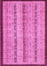 Machine Washable Abstract Pink Modern Rug, wshabs3043pnk