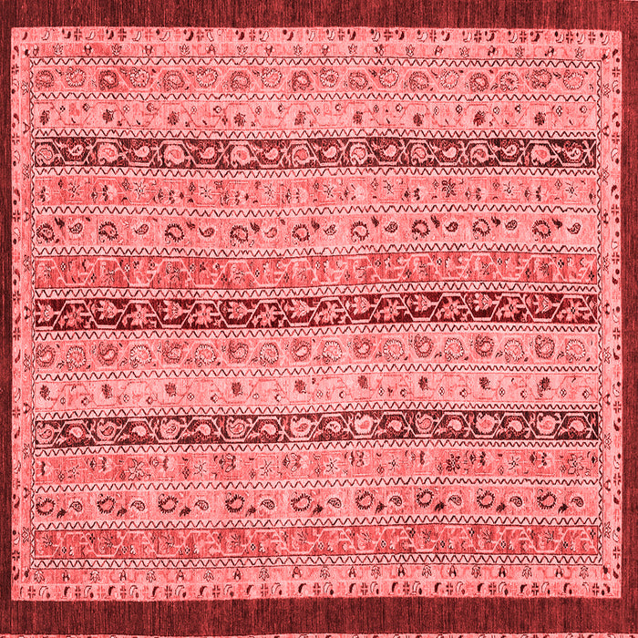 Machine Washable Abstract Red Modern Rug, wshabs3043red