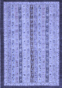 Abstract Blue Modern Rug, abs3043blu