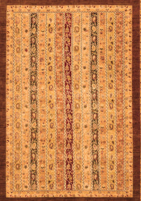 Abstract Orange Modern Rug, abs3043org