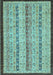 Abstract Light Blue Modern Rug, abs3043lblu