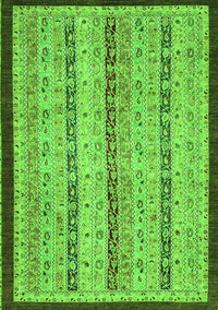 Abstract Green Modern Rug, abs3043grn