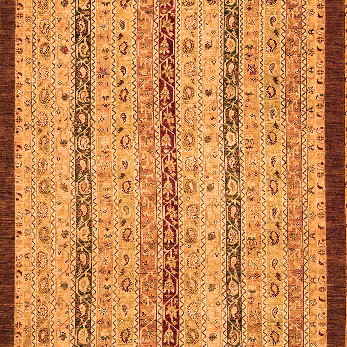 Machine Washable Abstract Orange Modern Area Rugs, wshabs3043org