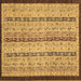 Square Machine Washable Abstract Brown Modern Rug, wshabs3043brn