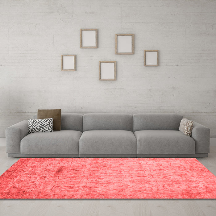 Traditional Red Washable Rugs